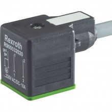 Mating connectors for valves with connector “K4”, with indicator light and Zener diode suppression circuit, with assembled connection line 3P Z4L1 +
