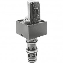 Directional high-response cartridge valve, pilot-operated, with hydraulic actuation and inductive position transducer 3WRCBH