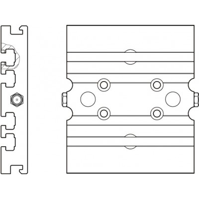 Connection plate for CKR-070 Connection plate for CKR-070