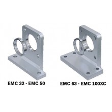 Foot mounting with centering ring for foot mounting