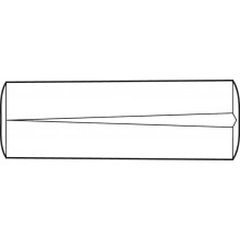 Grooved taper pin